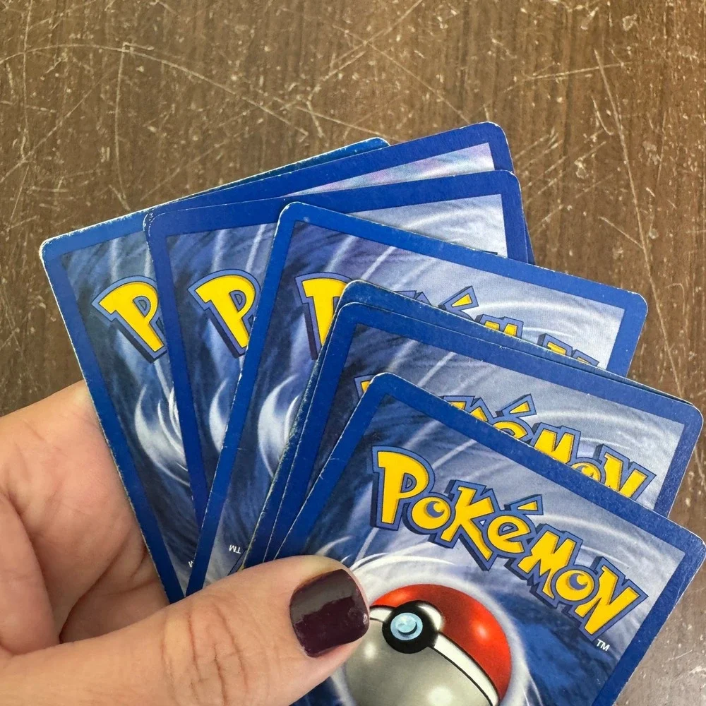 Pokemon VINTAGE 90s ENERGY Card Set USED Fire Grass‎ Fighting Water Psychic